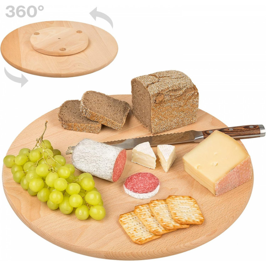 Otočný podnos so syrom a ovocím